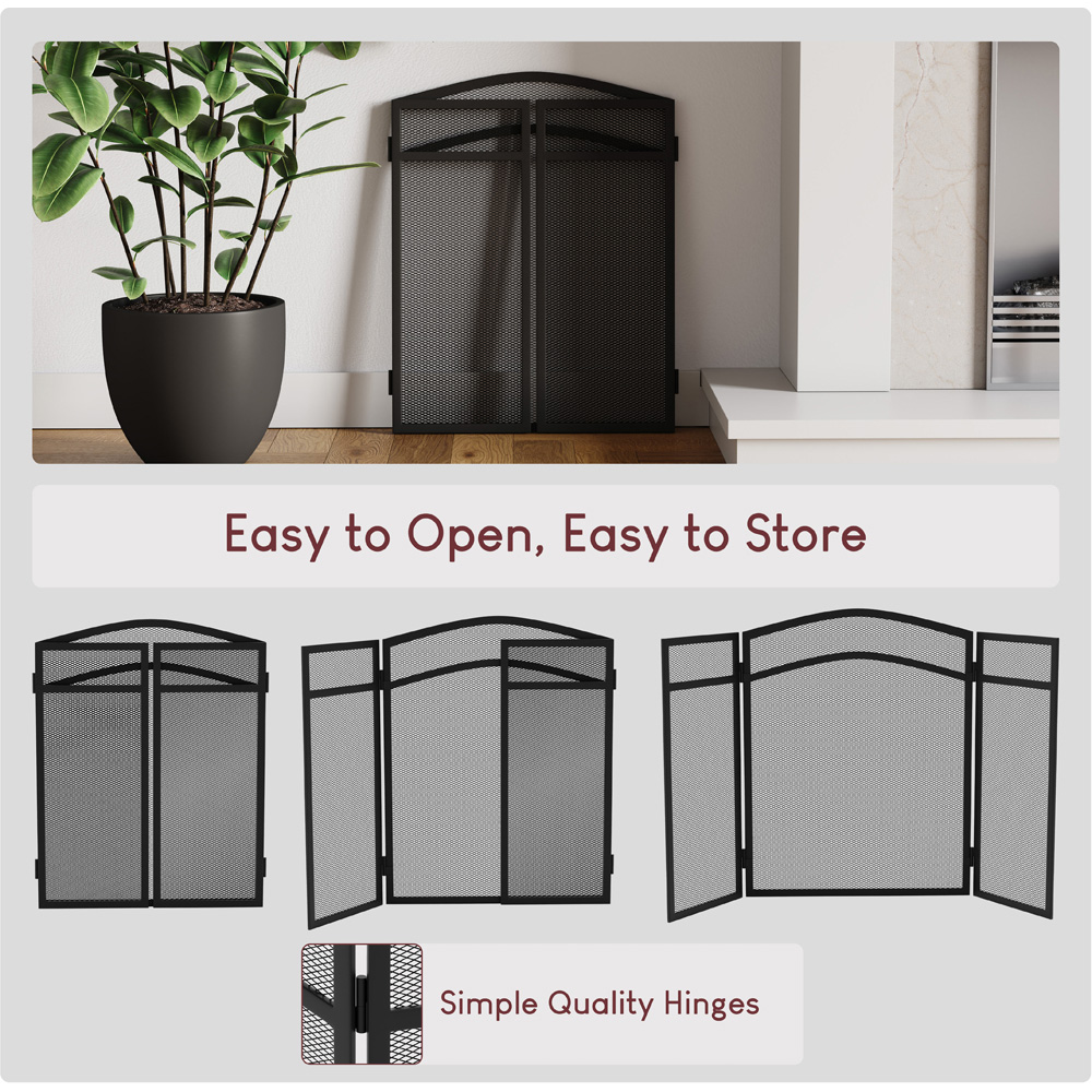 Fire Vida Milton 3 Panel Fire Guard Image 3