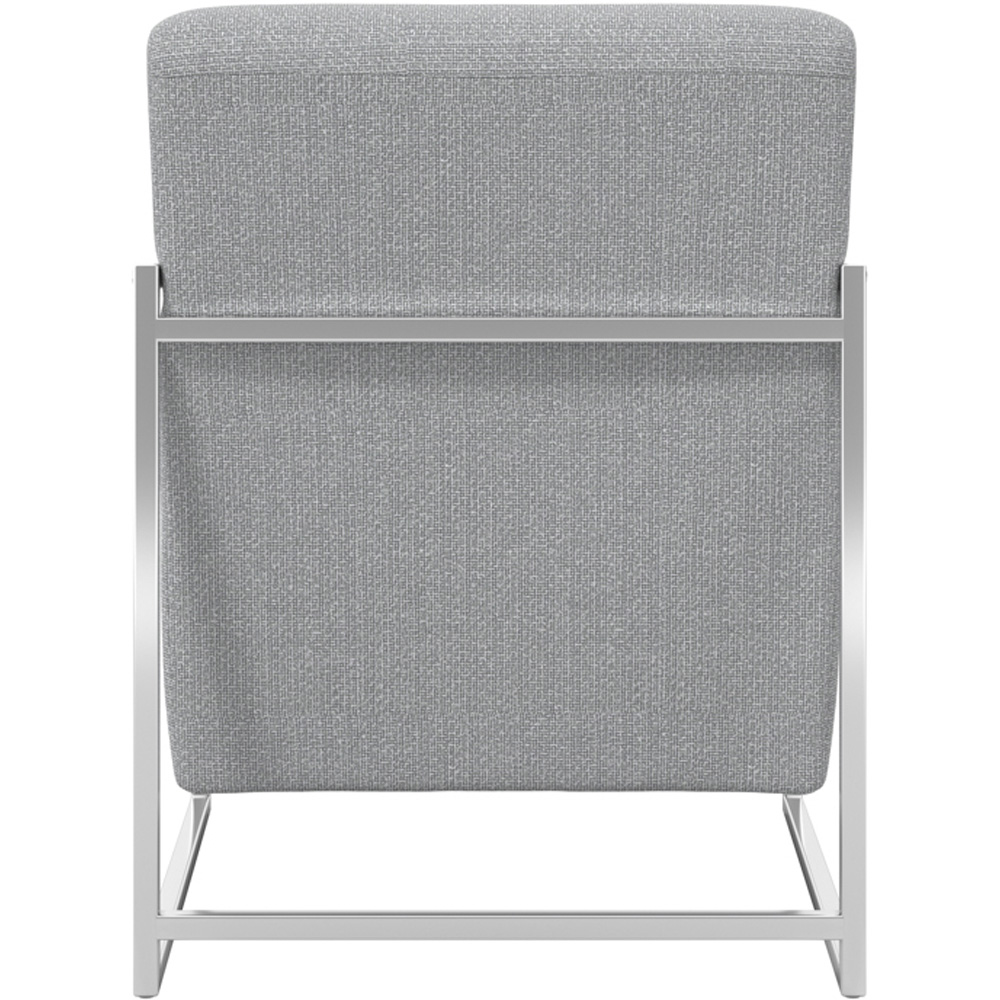 Ritz Dove Grey and Silver Accent Chair Image 5