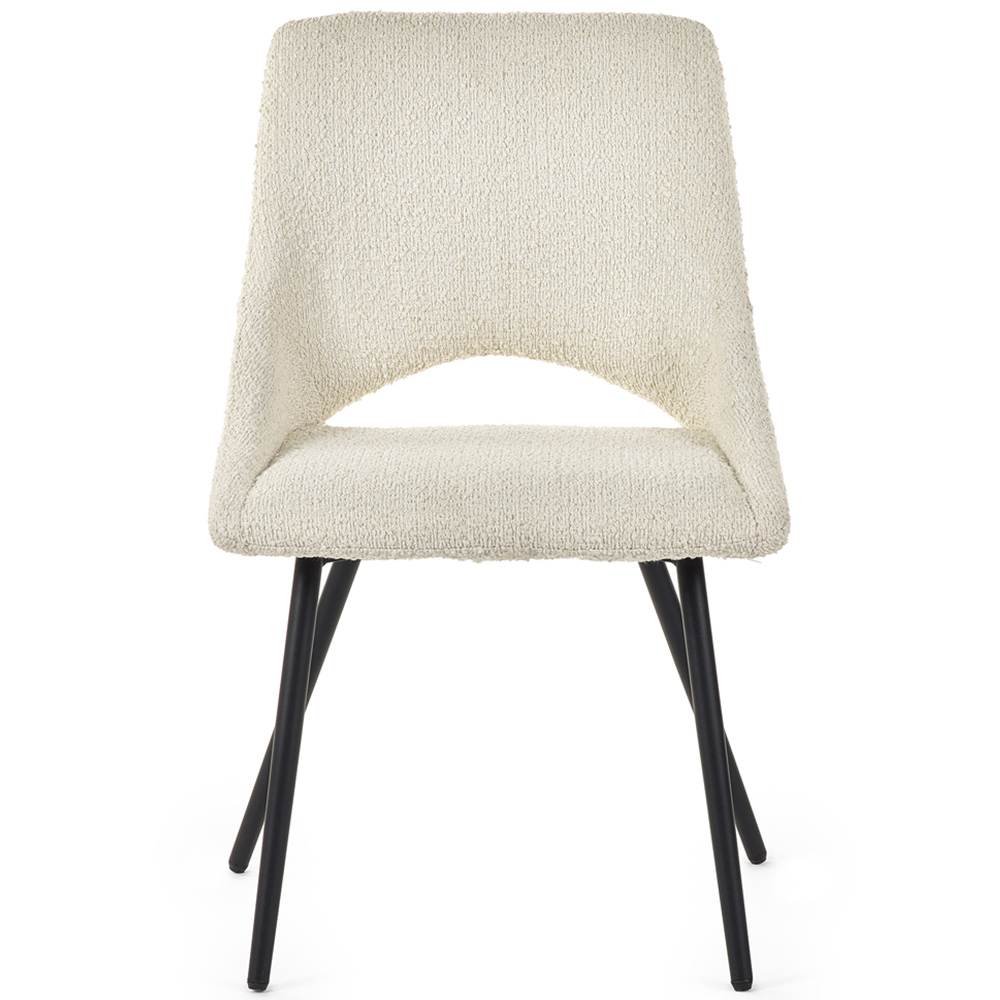 Julian Bowen Luca Iris 4 Seater Round Dining Set Ivory Image 5