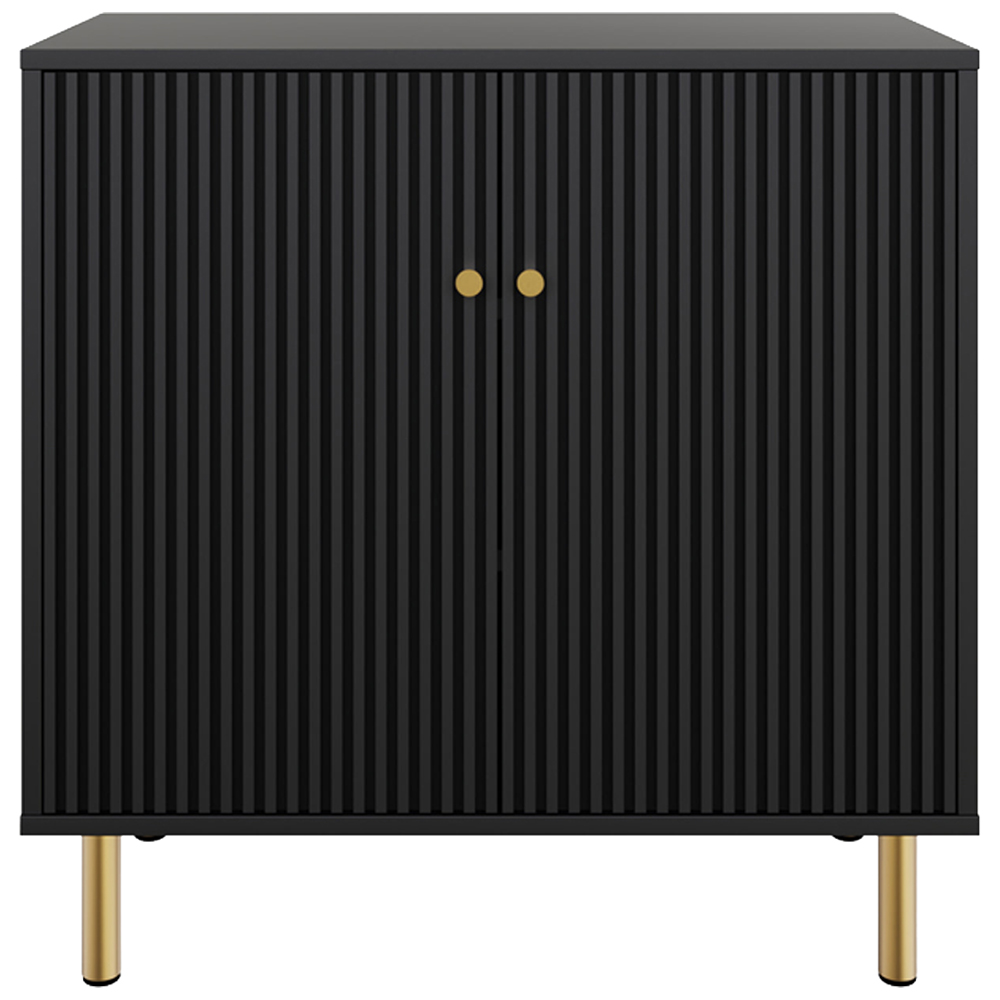 GFW Garrucha 2 Door Black Utility Shoe Cabinet Image 6