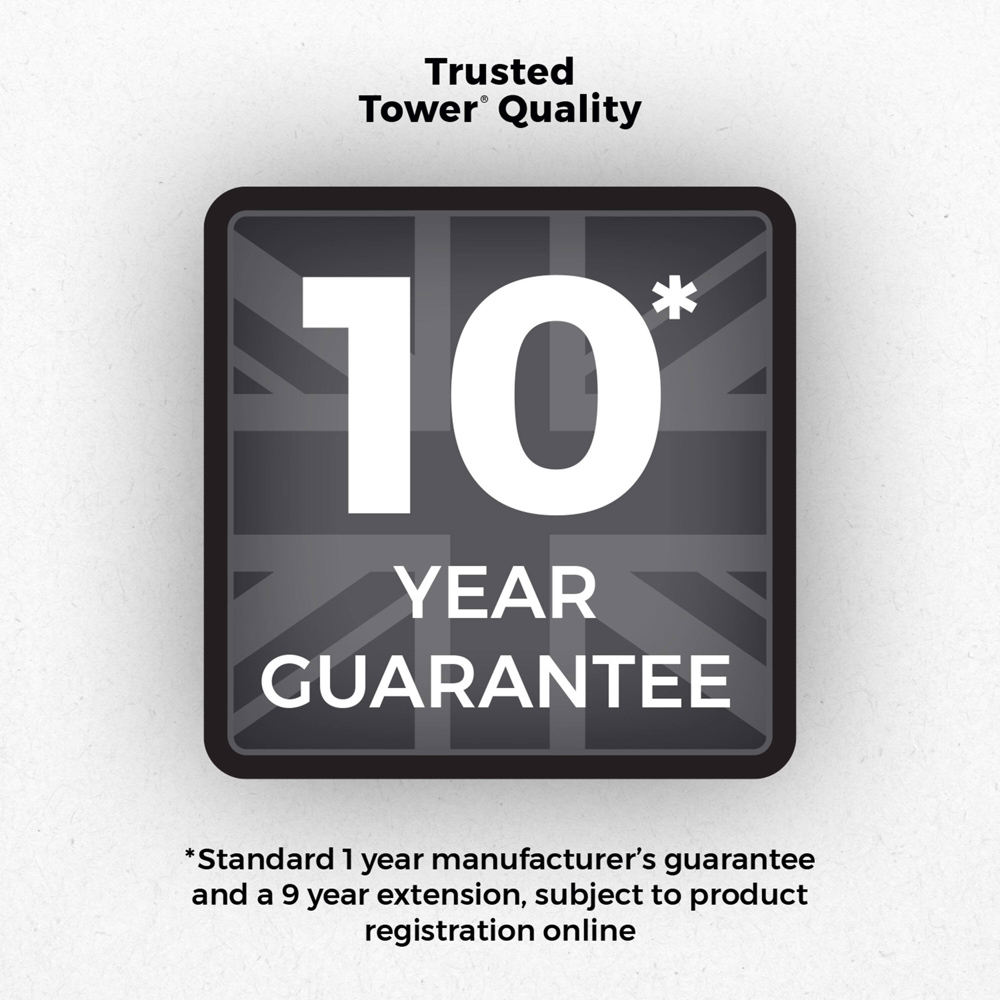 Tower Rectangular Cream Pedal Bin 40L Image 7