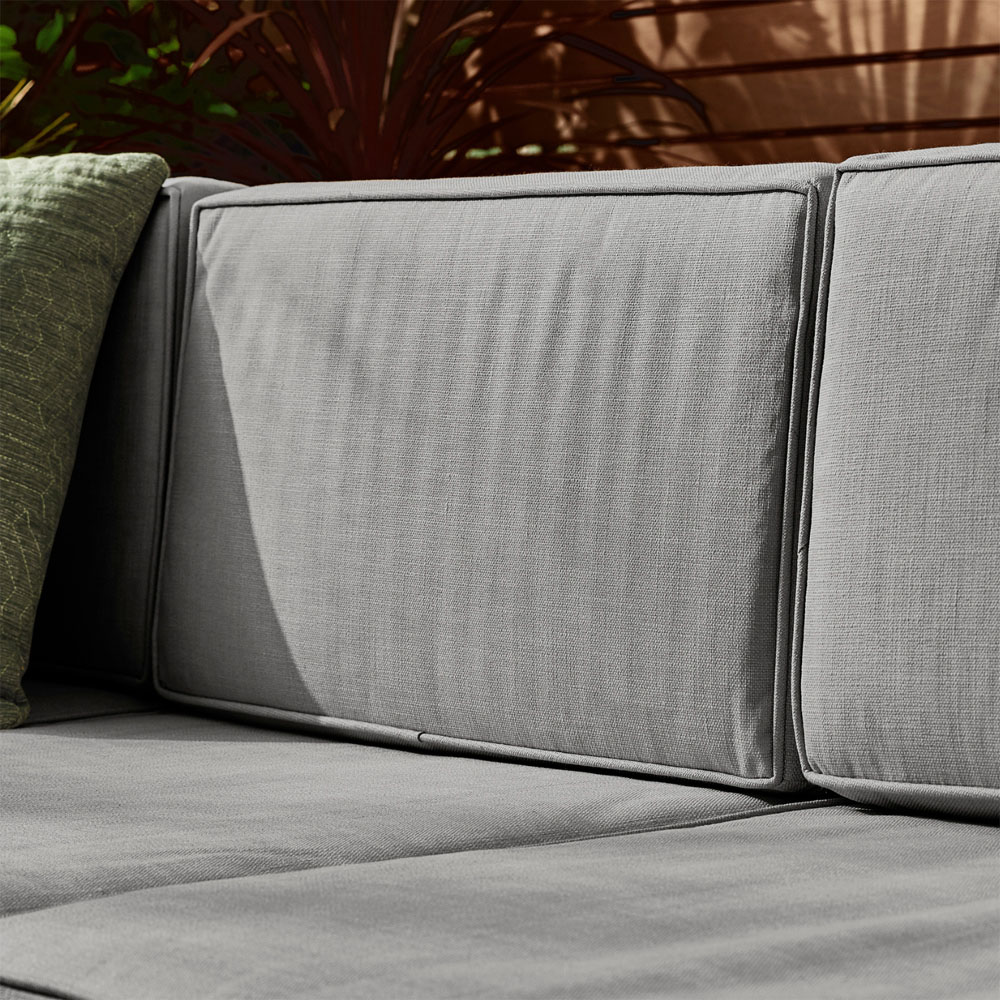 Furniturebox Windermere 6 Seater Brown Rattan Sofa Lounge Set Image 4