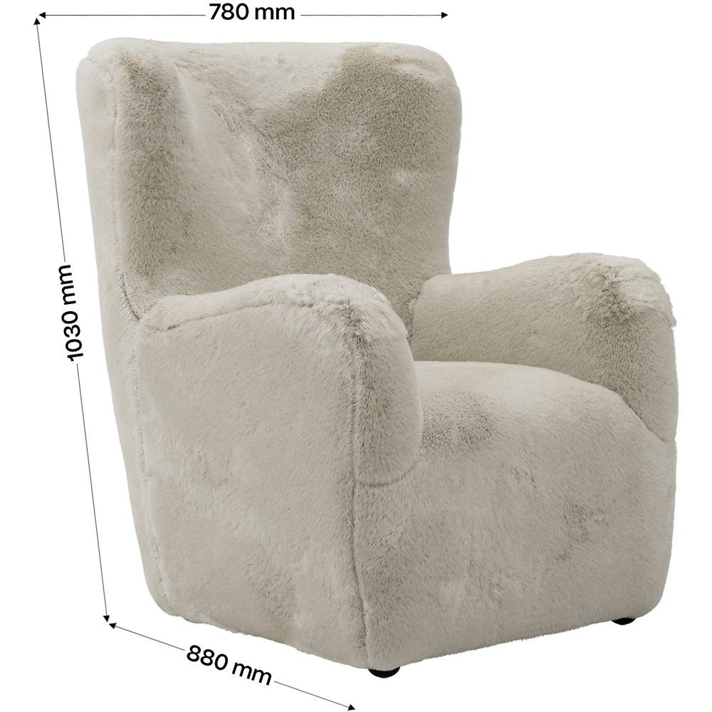 LPD Home Bear Coyote Accent Chair Image 8