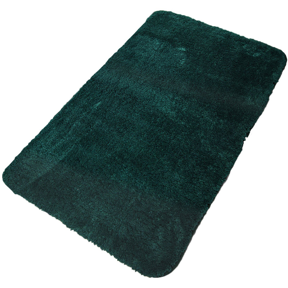 Emerald Green Supersoft Bath Mat 45 x 75cm Image 1