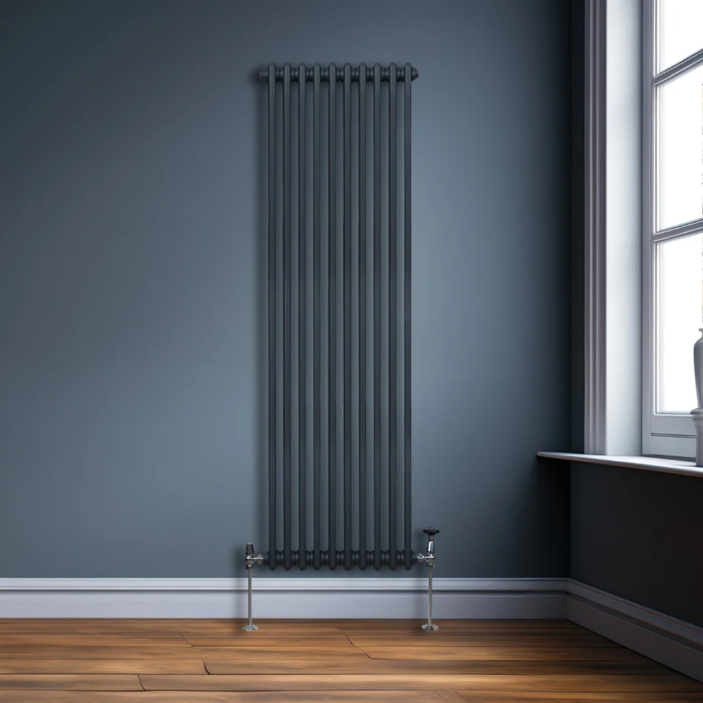Monster Shop 5300 BTU Anthracite Grey Traditional 2 Column Radiator 1800 x 472mm Image 2