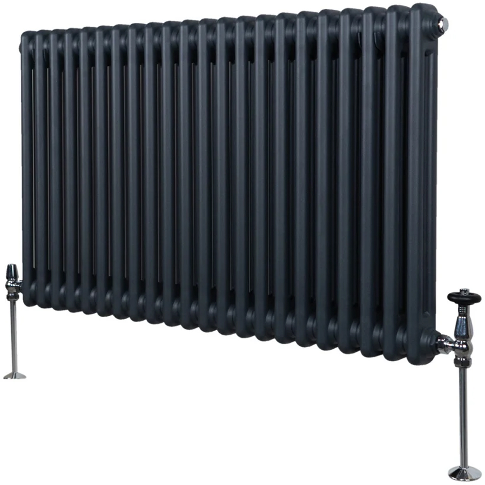Monster Shop 4276 BTU Anthracite Grey Traditional 2 Column Radiator 600 x 1012mm Image 3