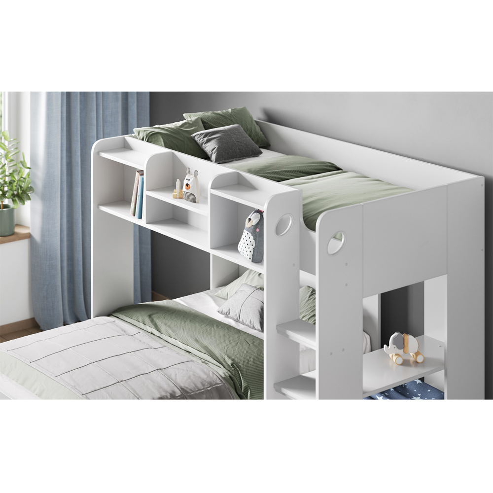 Flair Wizard Small Double White L Shape Bunk Bed Image 2