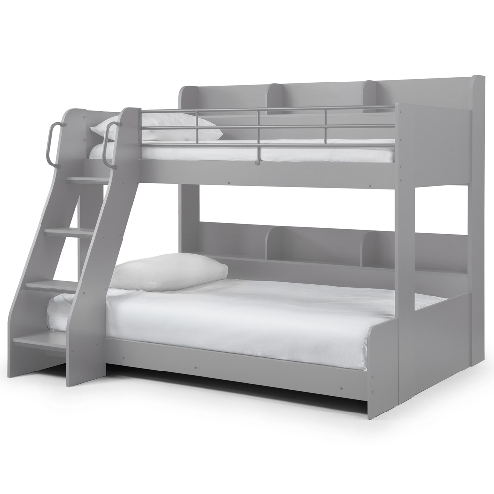 Julian Bowen Domino Light Grey Triple Sleeper Bunk Bed Image 4