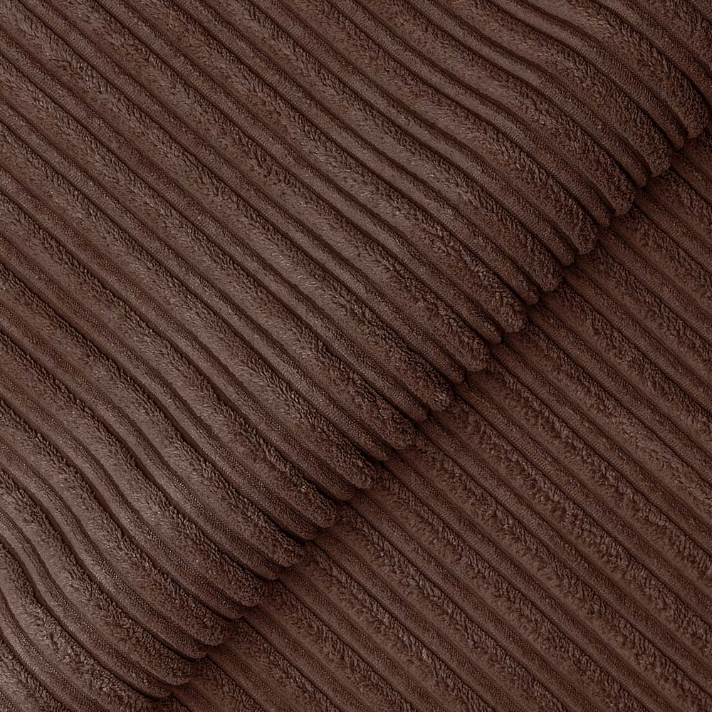 Luxor 5 Seater Chocolate Jumbo Cord Scatter Back L Shaped Corner Sofa Set Image 6