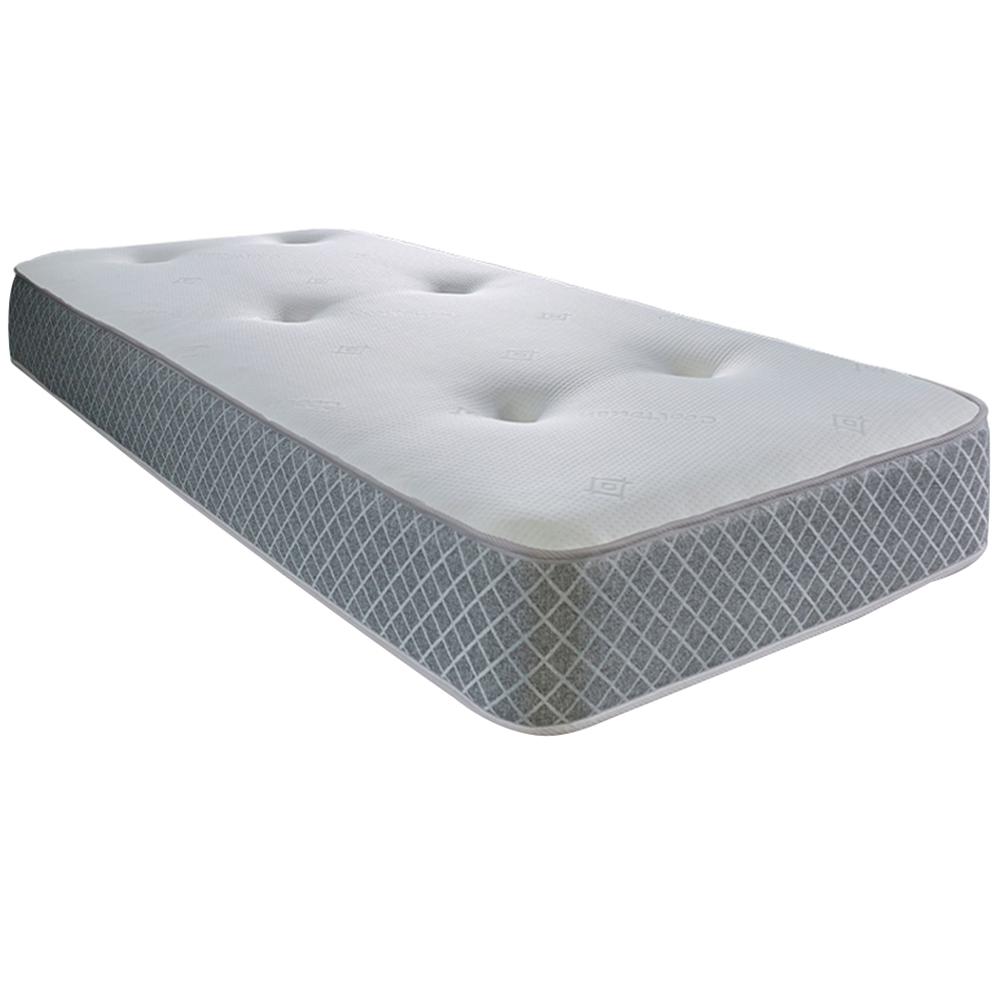 Starlight Beds Small Single Tufted Hybrid Memory Foam and Spring Mattress Image 1