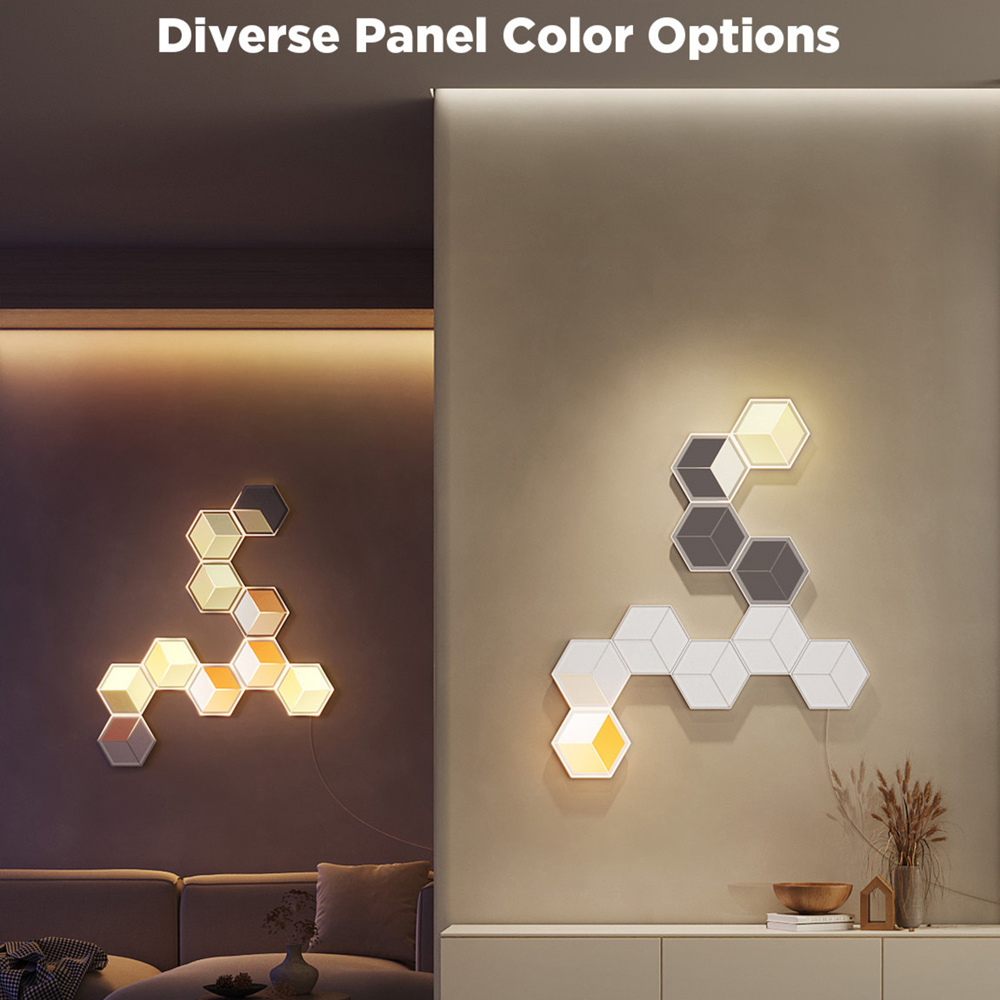 Govee Glide RGBIC LED Smart 3D Hexagon Ultra Light Panel 7 Pack Image 3