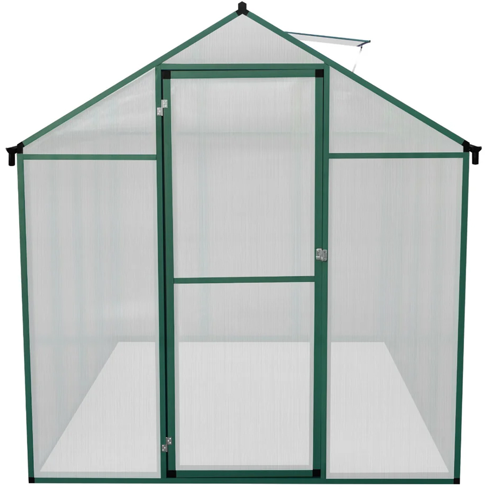MonsterShop Green Polycarbonate 6.1 x 8ft Greenhouse Image 3