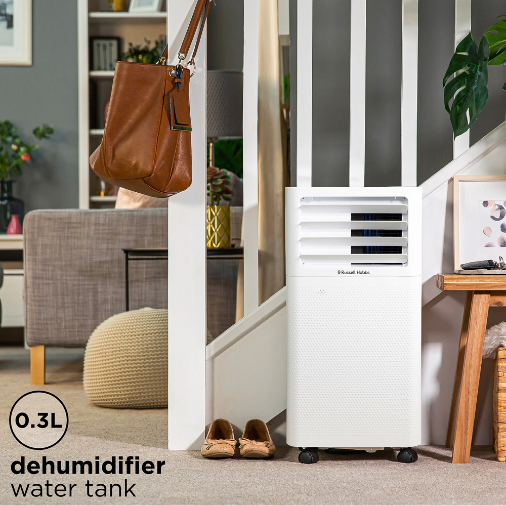 Russell Hobbs 3-in-1 White Portable Air Conditioner Dehumidifier and Air Cooler with Remote Image 4