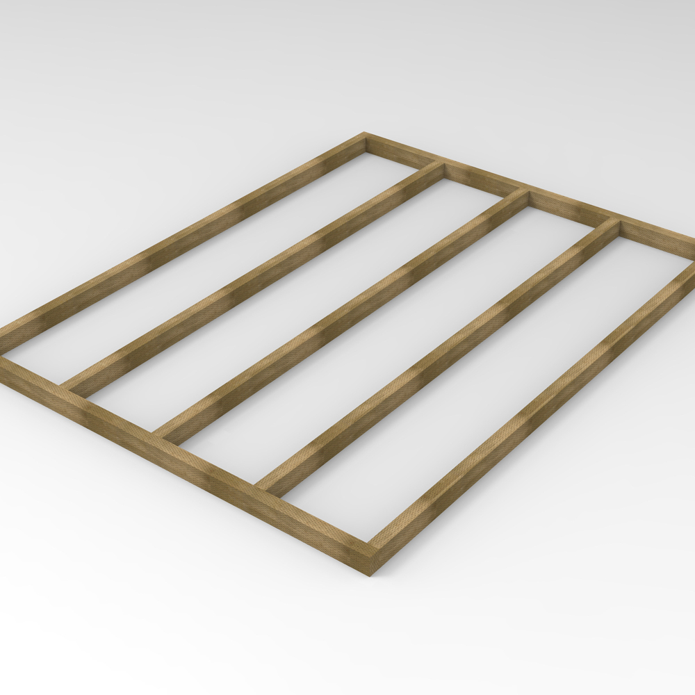 Forest Garden 8 x 6ft Pressure Treated Shed Base Image 3