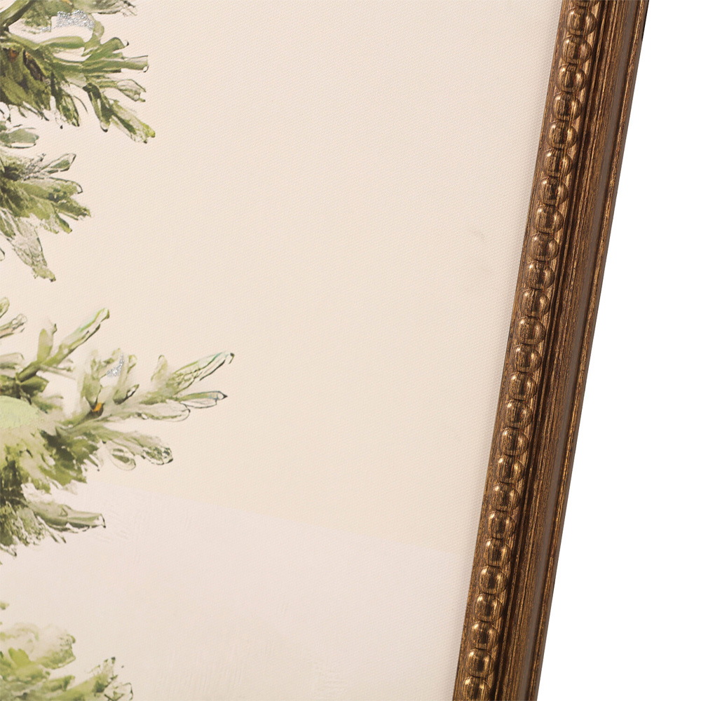 Vintage Bow Tree Hand Painted Framed Art Image 8