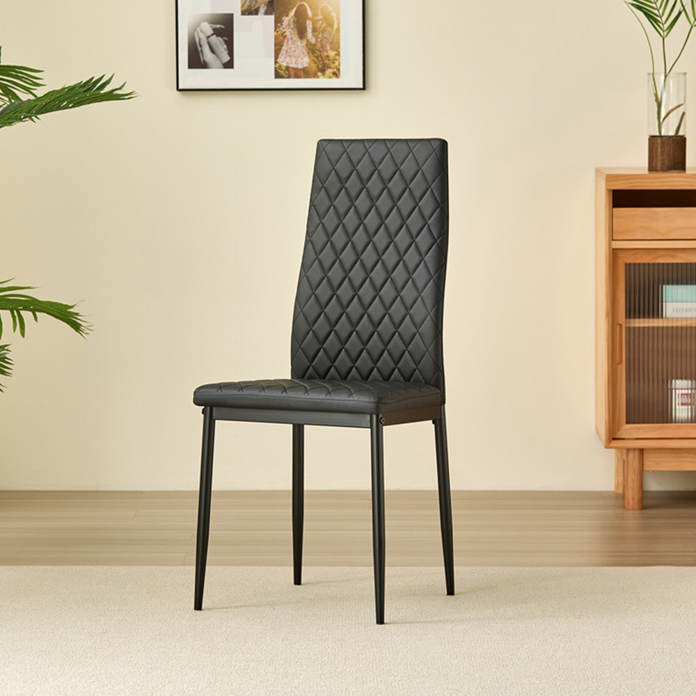 Indoor Living Colorado Emily 4 Seater Dining Set Black Image 5