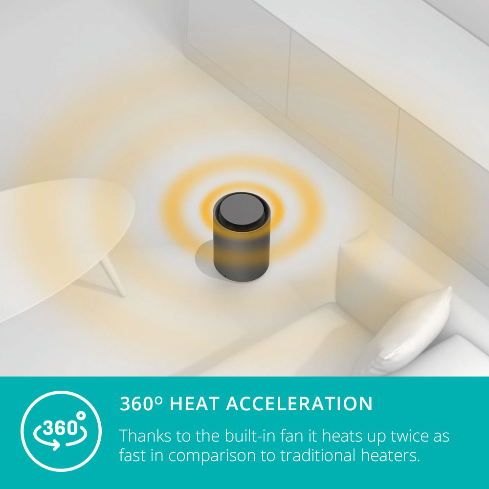Duux Threesixty White Smart Ceramic Fan Heater 1800W Image 7