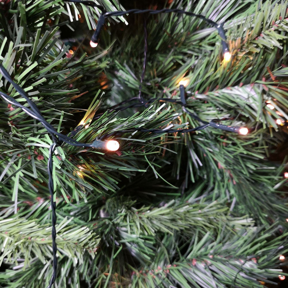 Premier TimeLights 1000 Vintage Gold LED Multi-Function Green Cable String Light 100m Image 4