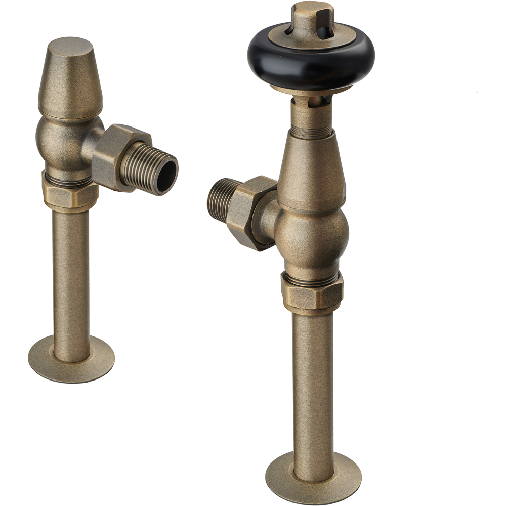 Terma Old English Brass Pipe Sleeving and Metal Collar Set 130mm Image 2