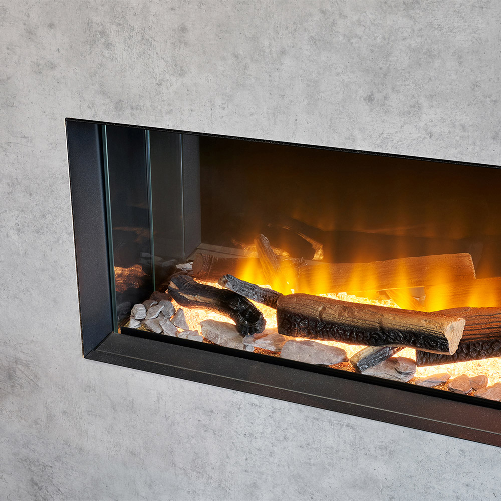 Acantha Bloc Pre-Built Concrete Effect Fully Inset Media Wall Suite and TV Board Image 5