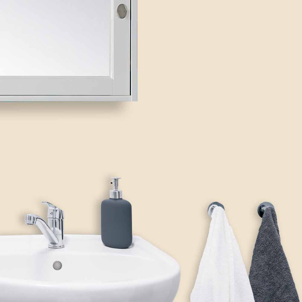 Wilko Bathroom Magnolia Mid Sheen Emulsion Paint 2.5L Image 4