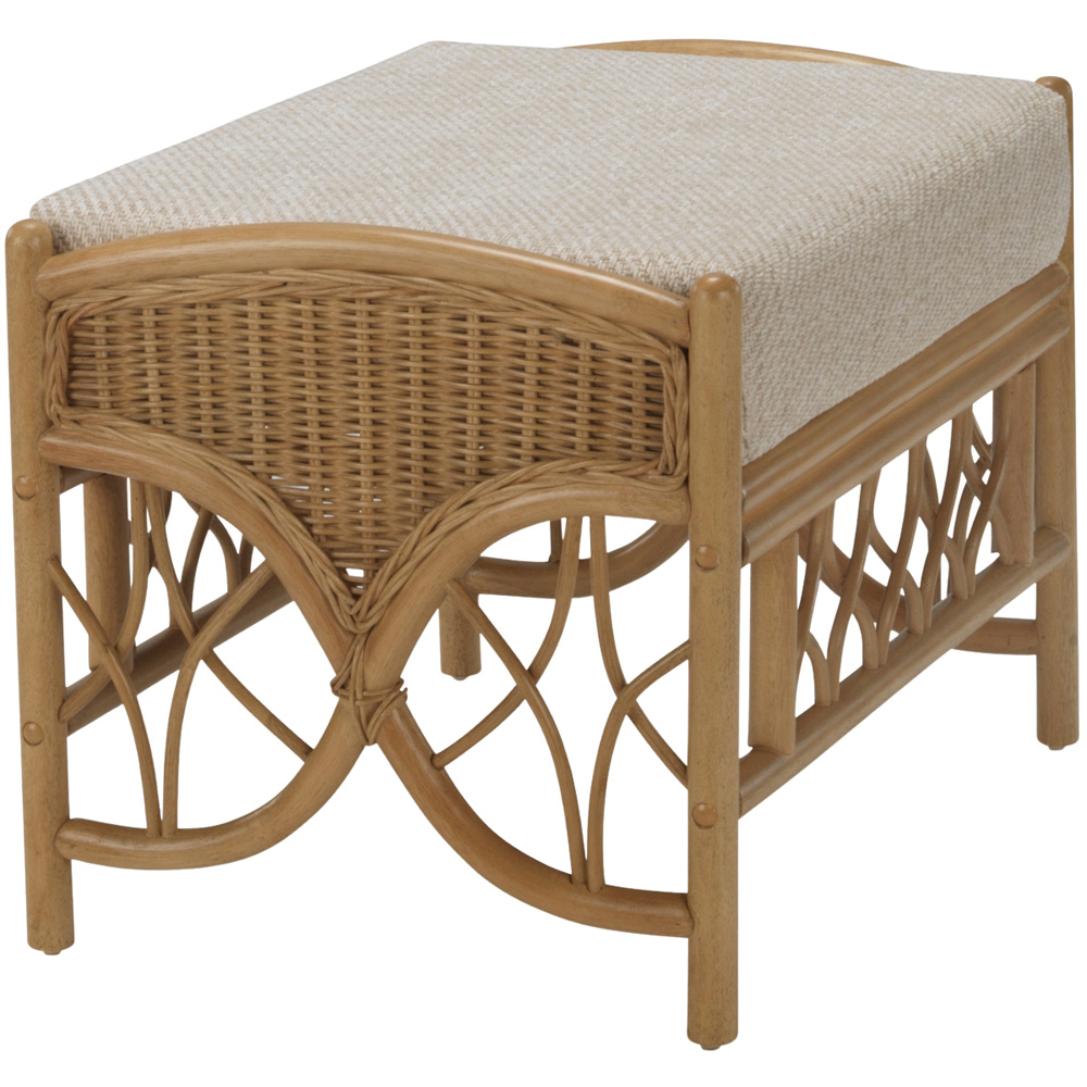 Desser Furniture Oslo Light Oak Natural Jasper Footstool Image 3