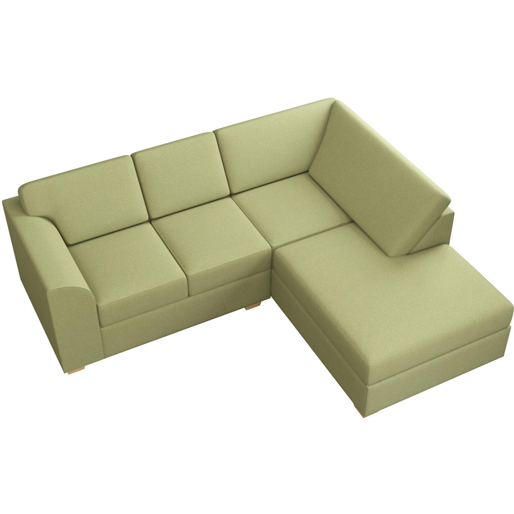 Modo 3 Seater Olive Venice Right Hand Fixed Back L-Shape Corner Sofa Image 4