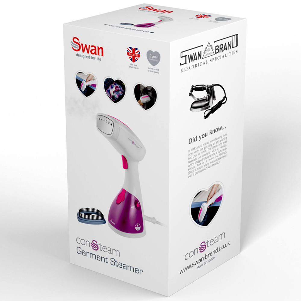 Swan SI12020N White Handheld Garment Steamer 1100W Image 8