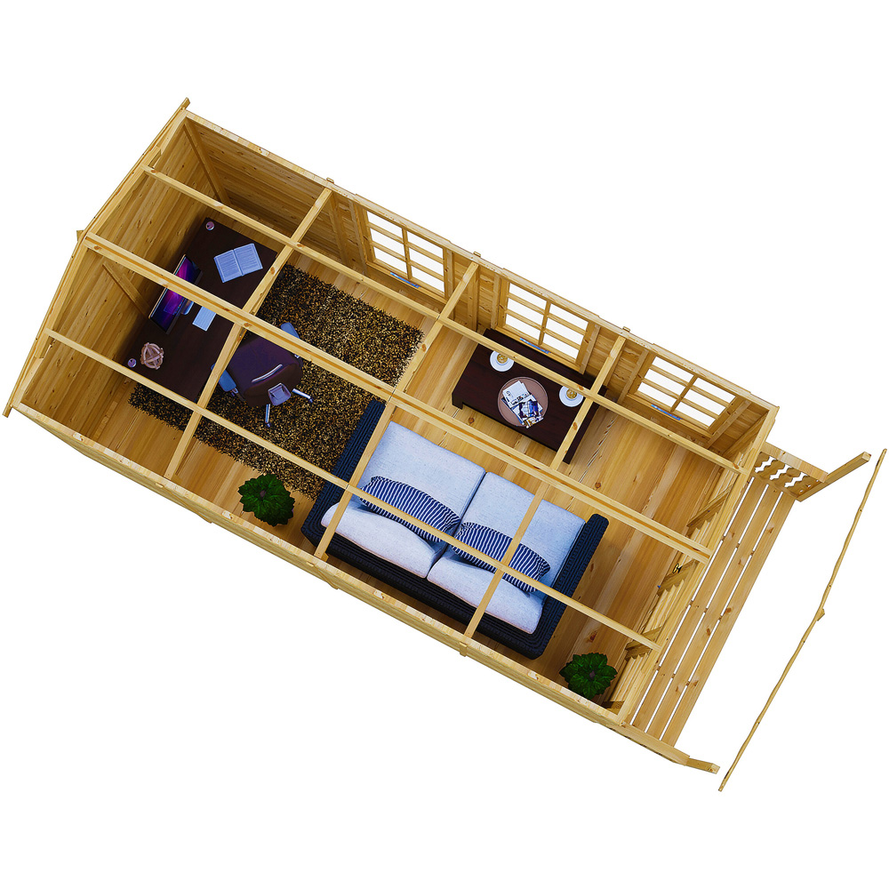 Shire Westminster 13 x 7ft Double Door Summerhouse with Veranda Image 3