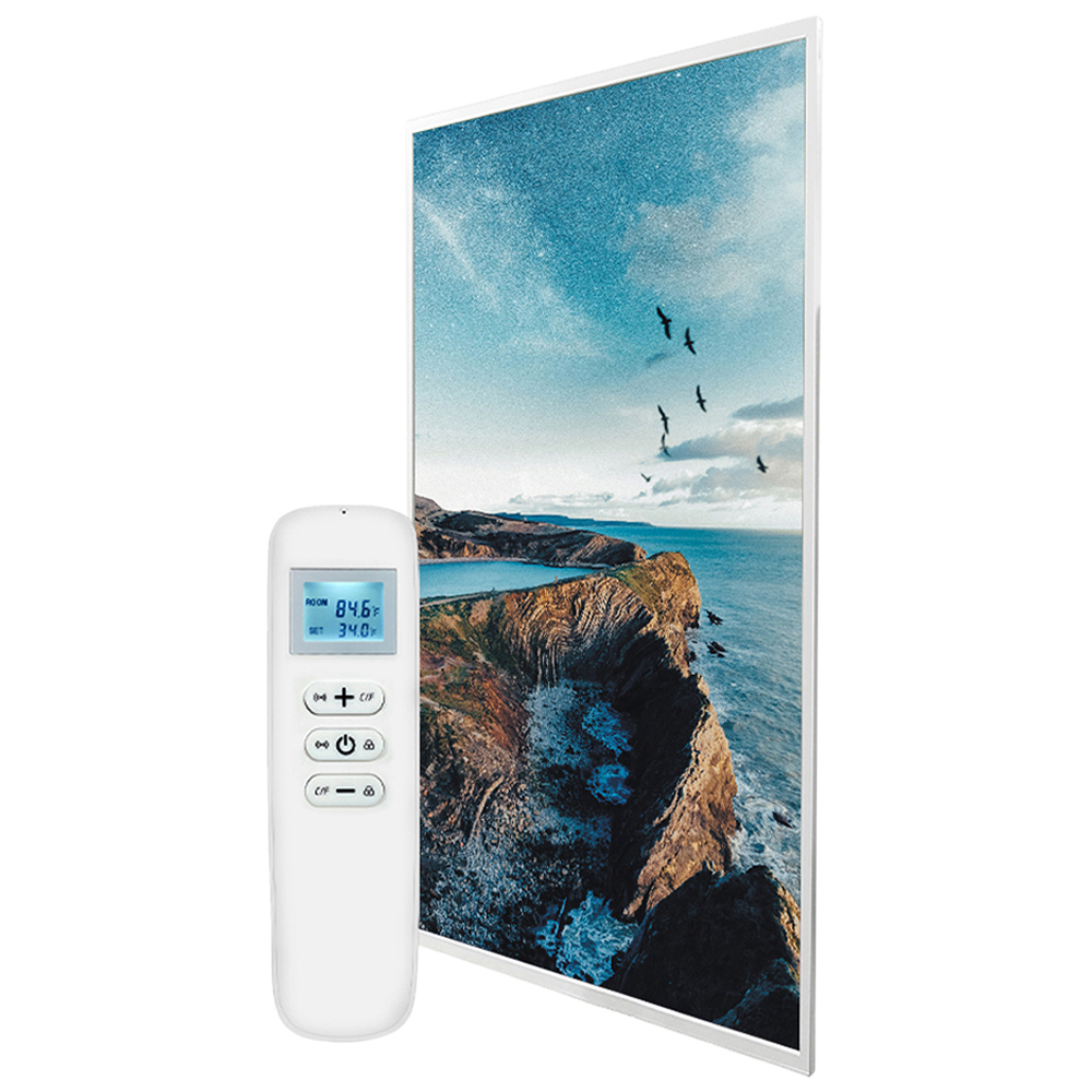 Mirrorstone Nexus Mystical Lagoon Image Wi-Fi Infrared Heating Panel 700W 595 x 1195mm Image 1