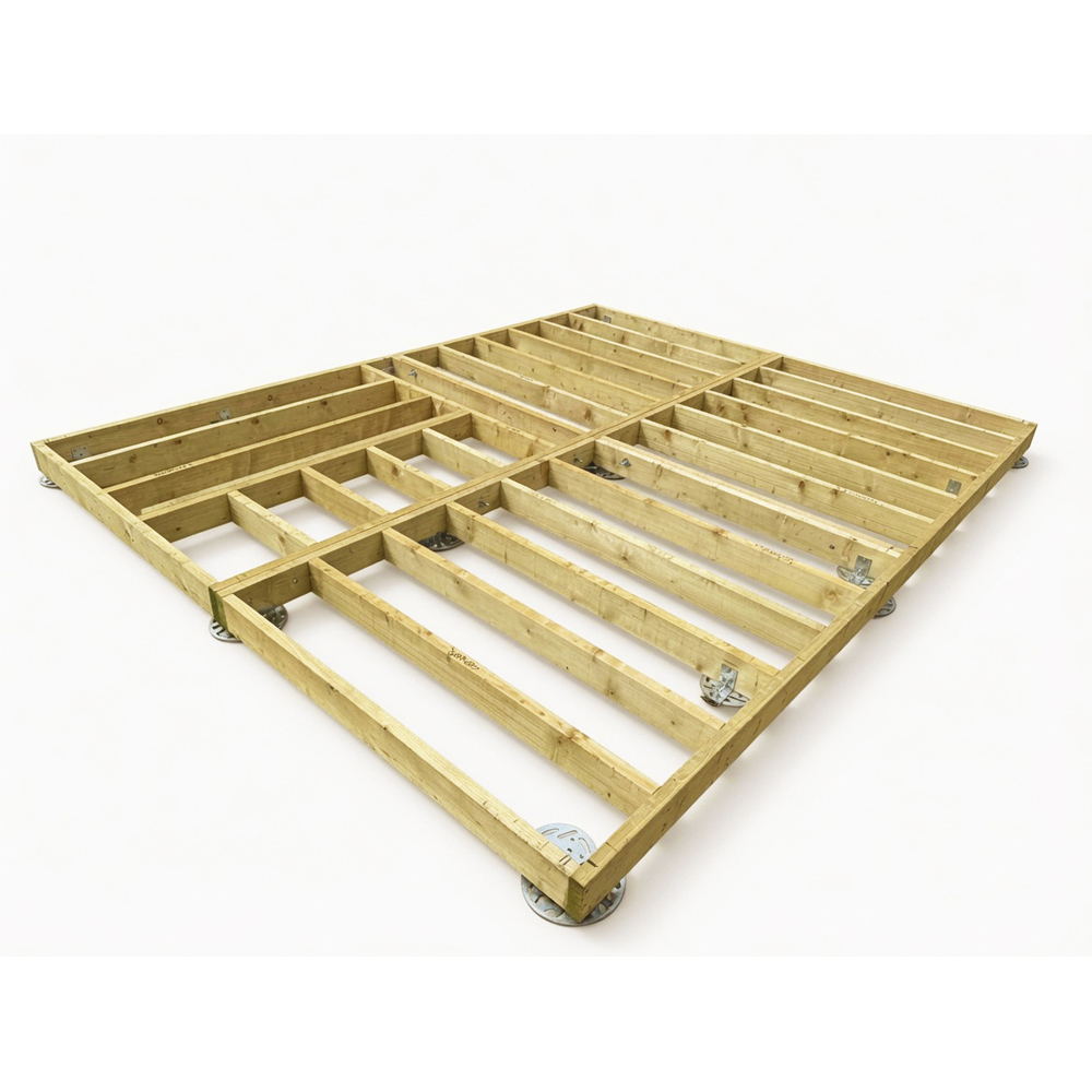 Shire Gorilla Base PRO F Bespoke Installed 181 to 216 sq ft Garden Building Base with Groundscrews Image 2