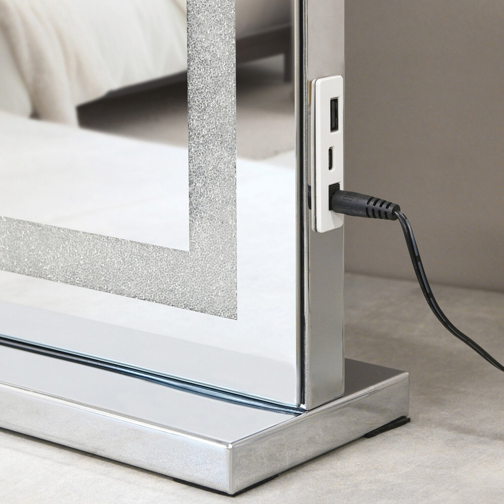 Hollywood Crystal Effect LED Mirror Image 5