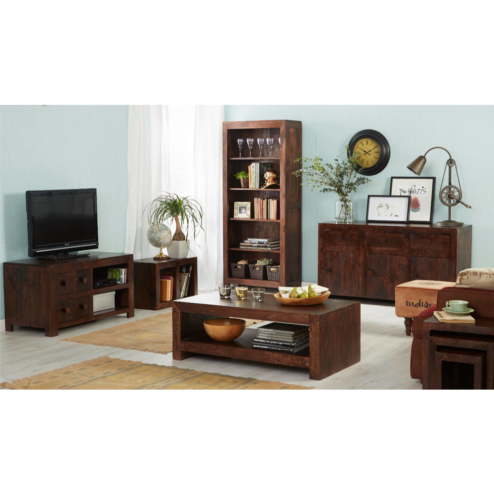 Brooklyn Nihash Toko 3 Door 3 Drawer Dark Mango Sideboard Image 6