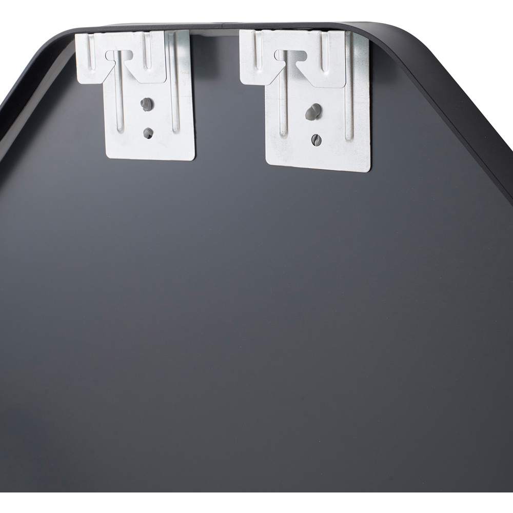 Living and Home Black Hexagonal Aluminium Framed HD Float Glass Bathroom Mirror 50 x 50cm Image 5