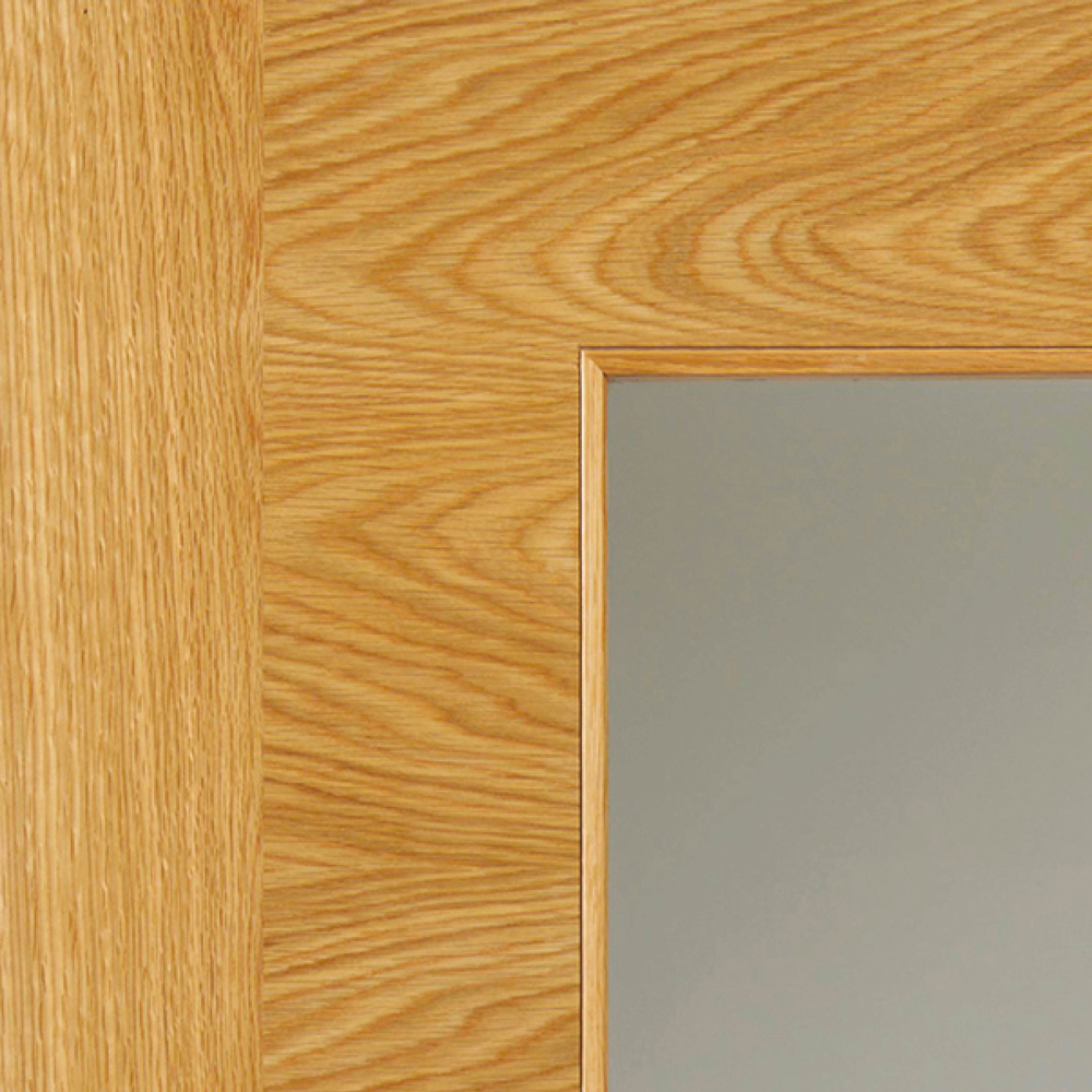 JB Kind Ostria Contemporary Flush Oak Glazed Internal Door 1981 x 686mm Image 3
