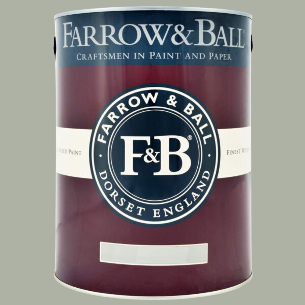 Farrow & Ball Interior Wood and Metal 91 Blue Grey Flat Eggshell Paint 5L Image 2