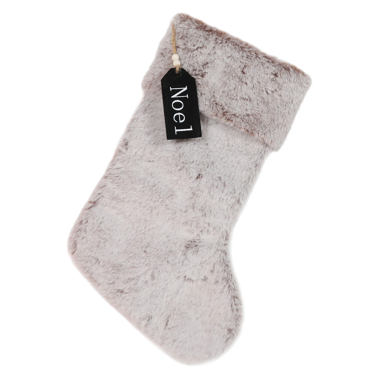 Faux Fur Noel Stocking Image 2