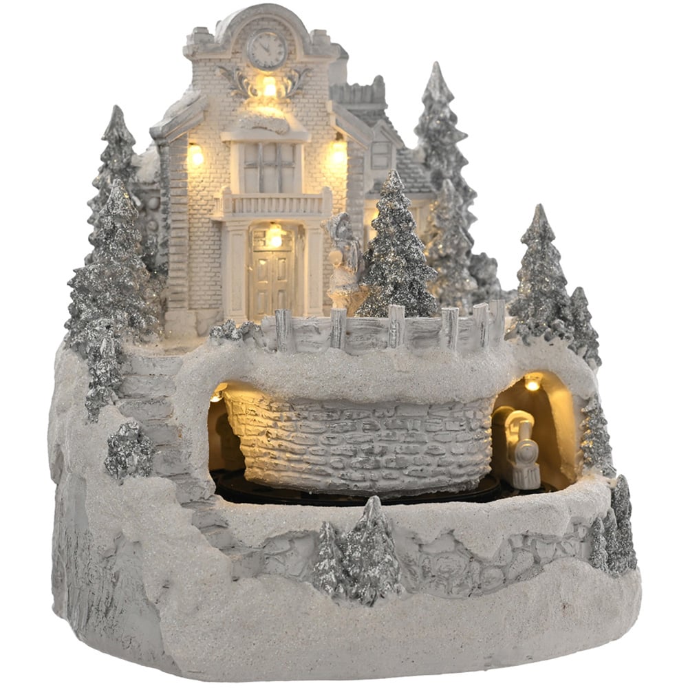 The Seasonal Gift Co. LED Moving Train Village Scene Christmas Decoration Image 3