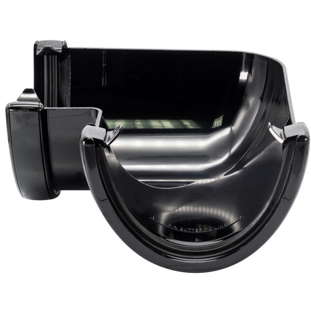 FloPlast Deepflow Hi-Cap Gutter Black 115 x 75mm Image 3