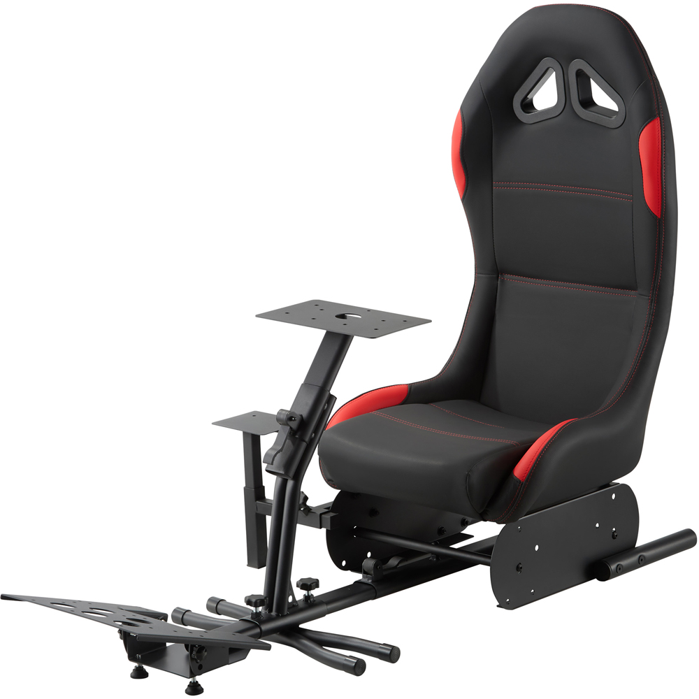 TTAP Nurburg Black and Red Faux Leather Racing Gaming Chair Image 3