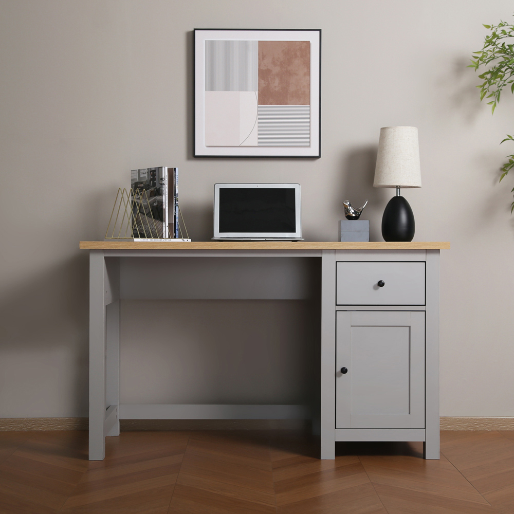 Wiltshire Grey Storage Desk Image 6