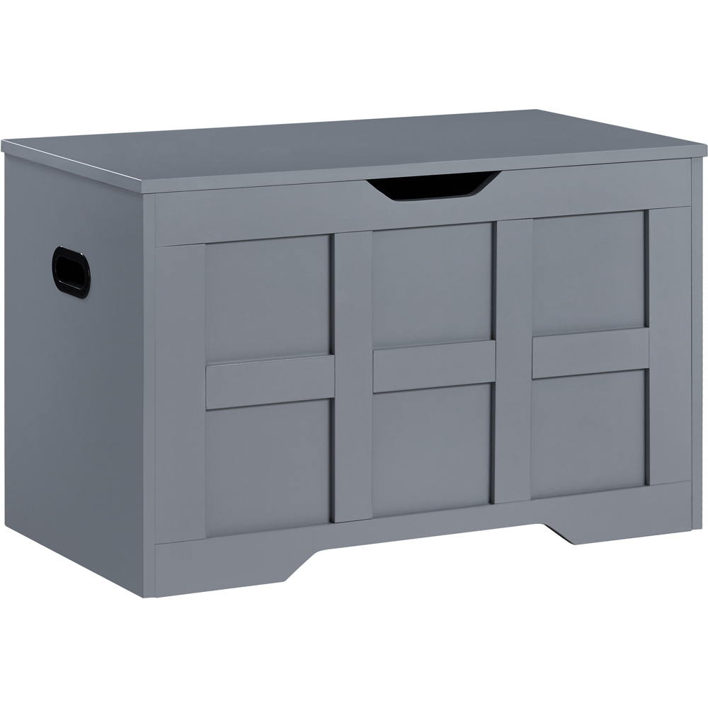 VIDA DESIGNS Grey Small Storage Ottoman Bench Image 2