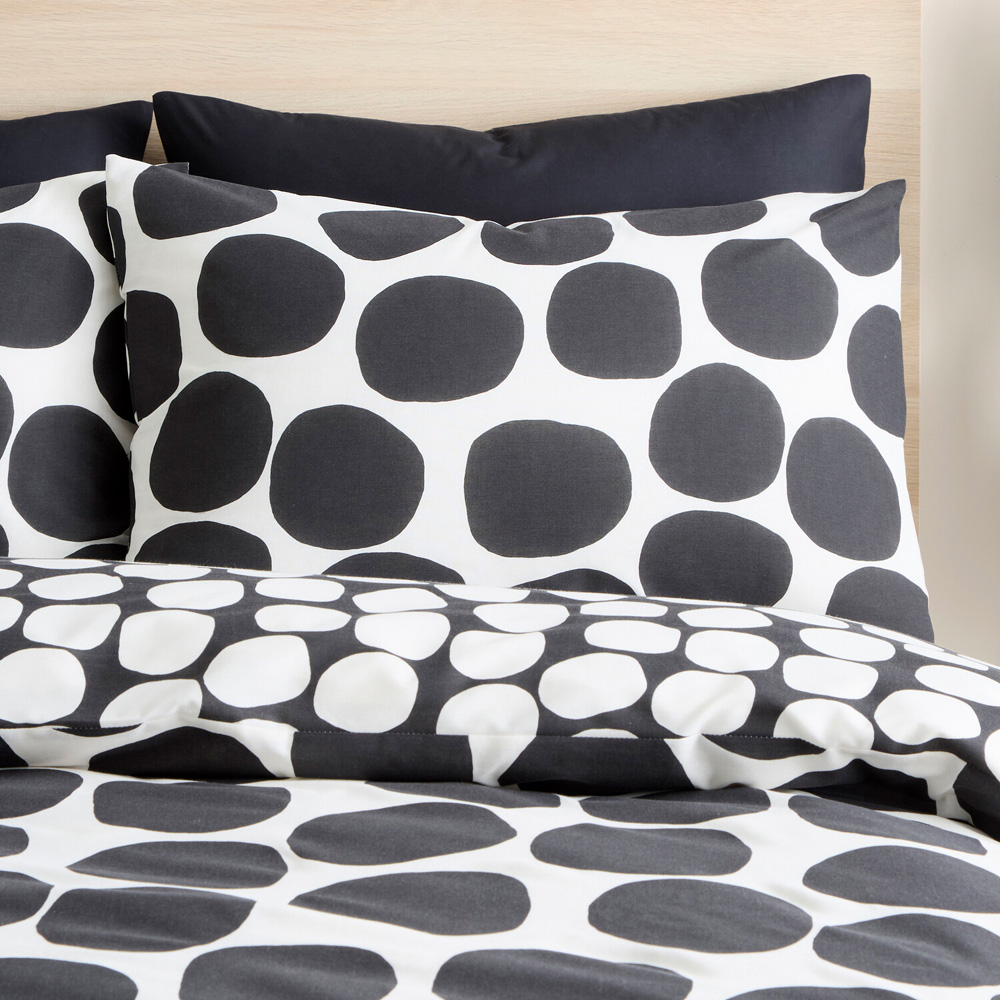 Polka Dots Bedding Set Monochrome King Image 6