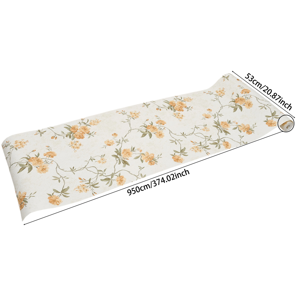 Living and Home Floral Pattern 3D Embossed Non-Pasted Non-Woven Wallpaper Image 8