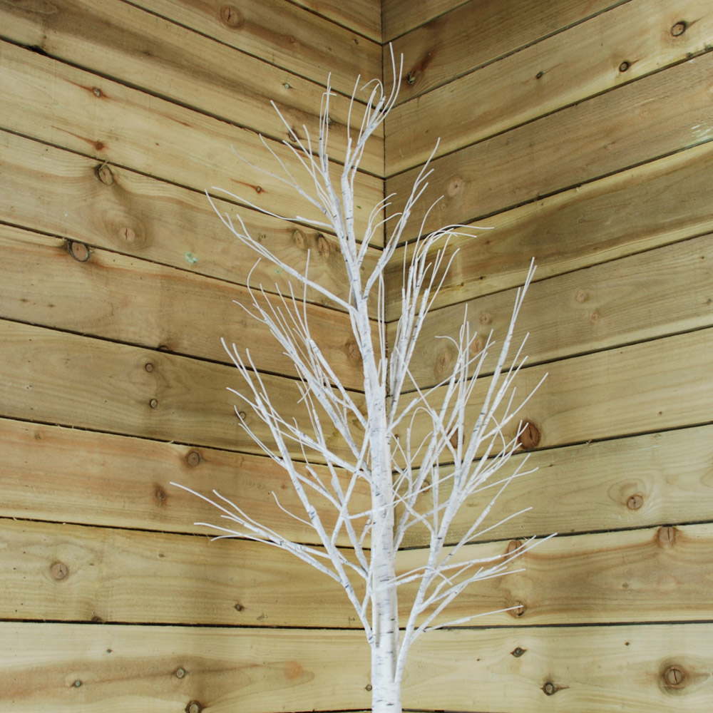 Samuel Alexander Multicolour LED Pre Lit Outdoor Birch Artificial Christmas Tree 8ft Image 4