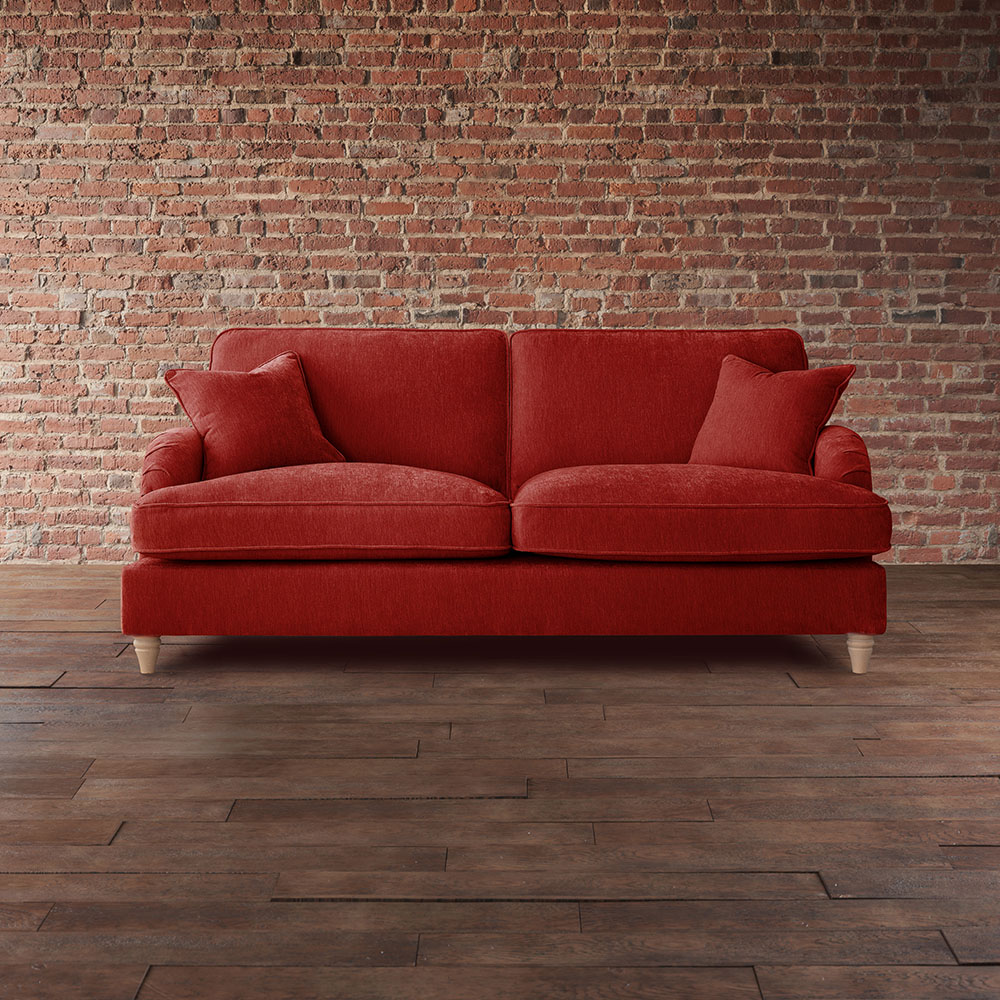 The Vienna 3 Seater Apricot Sofa Image 4