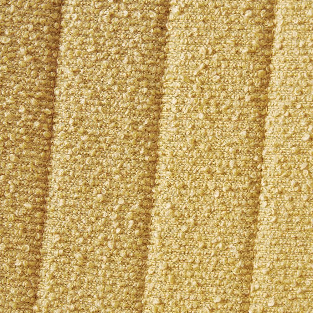 Bella Set of 4 Yellow Teddy Faux Fur Stitched Design Dining Chairs Image 5