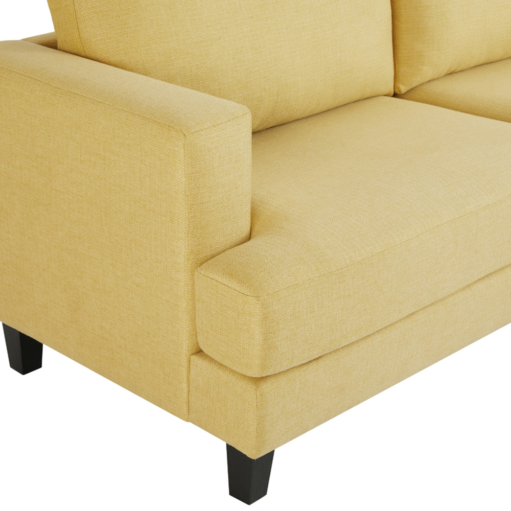 Home Detail Dale 3 Seater Mustard Linen Sofa Image 7