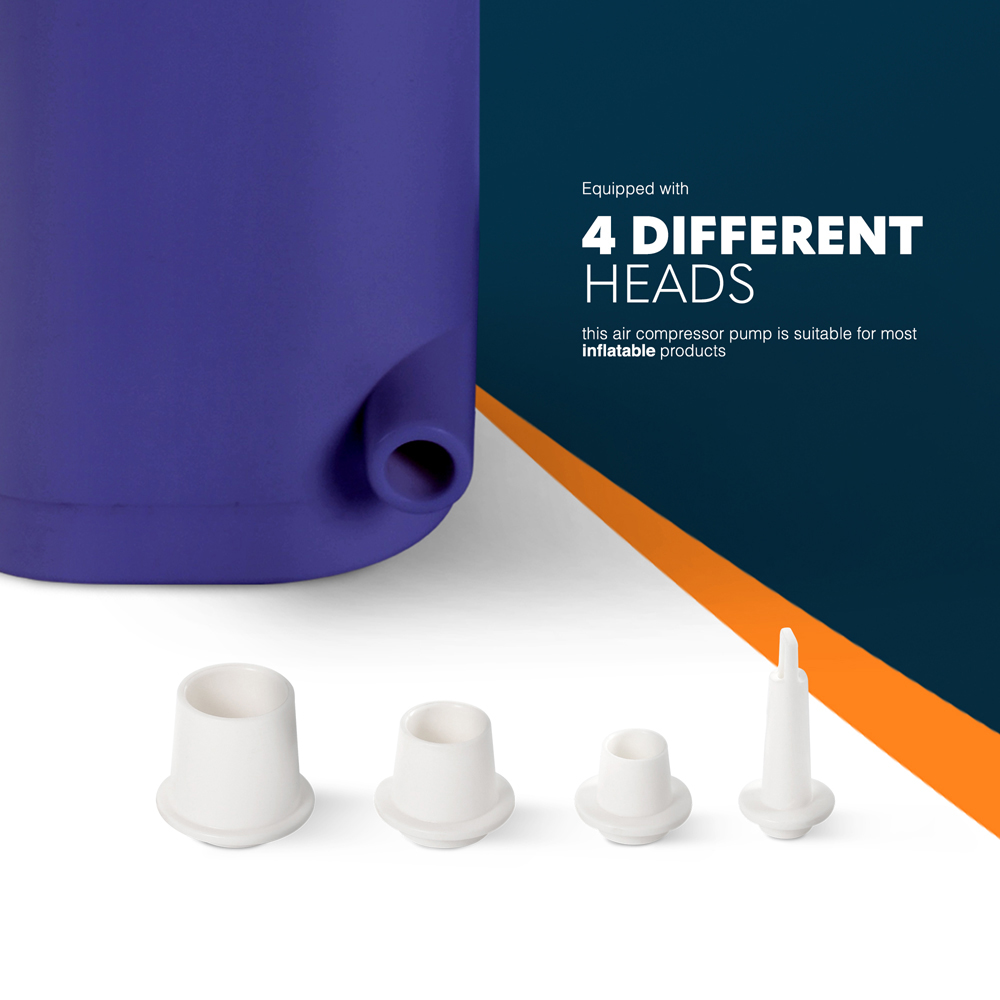 Voyager Navy Portable Inflation and Deflation Air Pump Image 3