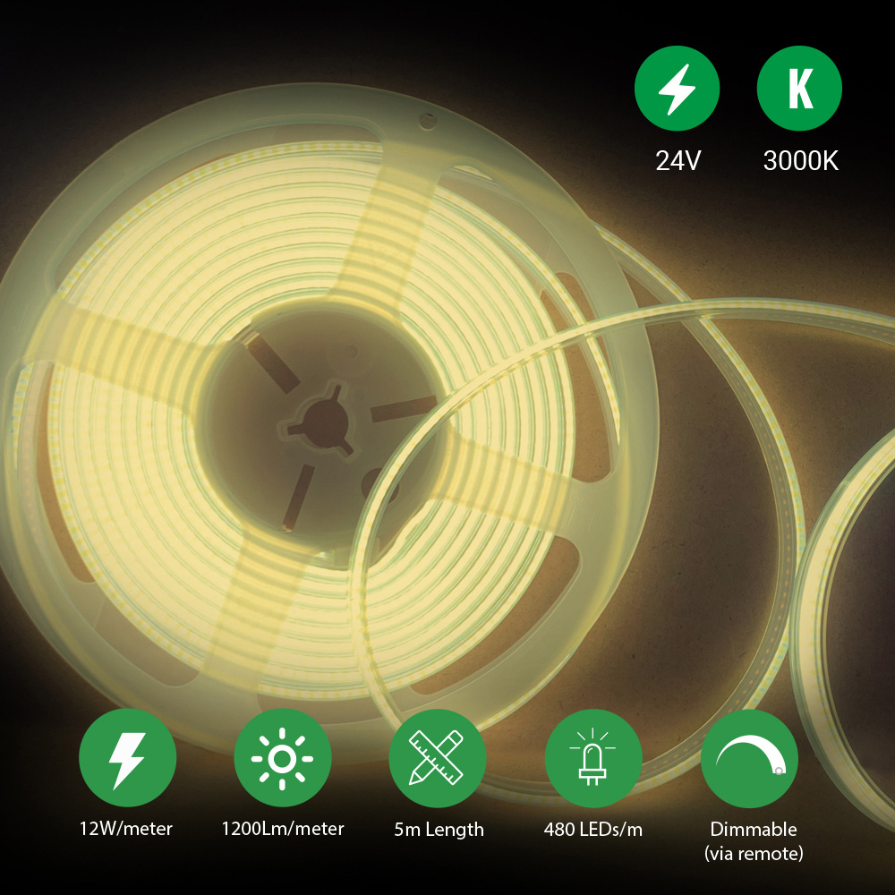 ENER-J LED Plug and Play 24V 3000K Strip Kit 5m Image 4